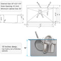 Workstation 33 Inch Drop In 16 Gauge Kitchen Sink R10 Radius Stainless Steel Kitchen Sink Single Bowl With Intergrated Ledge & Accessories Pack Of 5 33