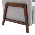 Wood Framed Upholstered Recliner Chair Adjustable Home Theater Seating With Thick Seat Cushion And Backrest Modern Living Room Recliners, Gray Old Sku:Pp289527Aae Gray Linen