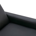 Wood Framed Pu Leather Recliner Chair Adjustable Home Theater Seating With Thick Seat Cushion And Backrest Modern Living Room Recliners, Black Old Sku:Pp289527Aab Black Pu Pu