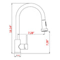 Stainless Steel Pull Down Kitchen Faucet With Soap Dispenser Matte Black Matte Black Stainless Steel
