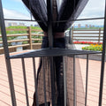 13X10 Outdoor Patio Gazebo Canopy Tent With Ventilated Double Roof And Mosquito Net Detachable Mesh Screen On All Sides ,Suitable For Lawn, Garden, Backyard And Deck,Brown Top Brown Metal