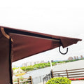 13X10 Outdoor Patio Gazebo Canopy Tent With Ventilated Double Roof And Mosquito Net Detachable Mesh Screen On All Sides ,Suitable For Lawn, Garden, Backyard And Deck,Brown Top Brown Metal