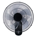 Simple Deluxe 18 Blade Wall Mount Fan, 5 Blades Adjustable 3 Speed Wall Mount Fan For Indoor, Home, Office And College Dorm Use, 90 Degree Horizontal Oscillating, 4 Hours Timer, Black, 1 Pack Black