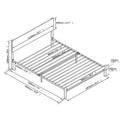 Twin Size Metal Bed Sturdy System Metal Bed Frame ,Modern Style And Comfort To Any Bedroom ,Black Black Metal