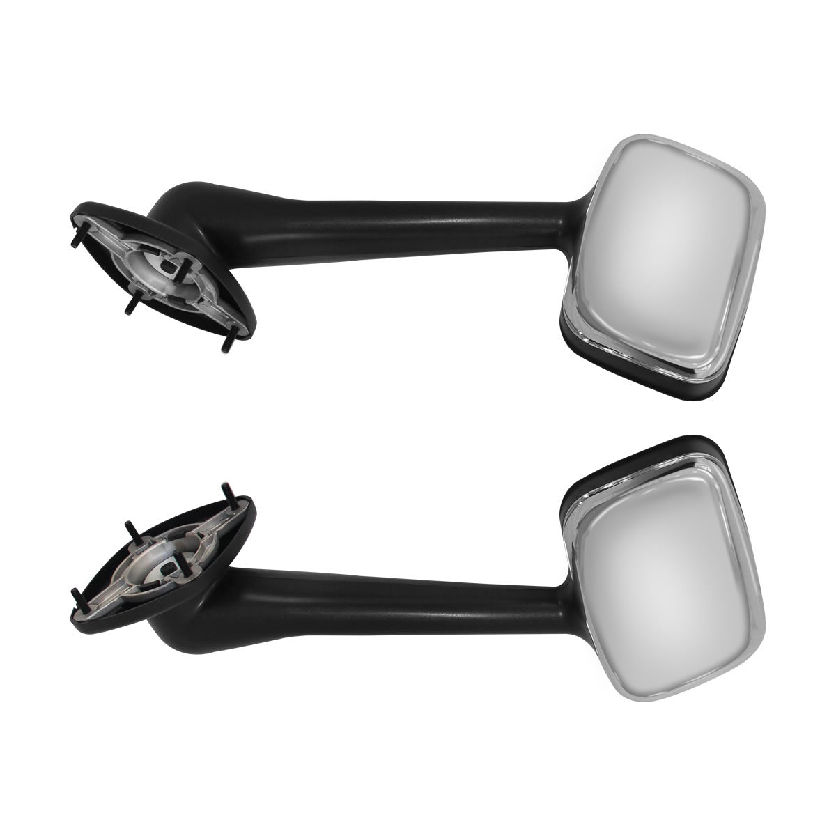 For Freightliner Cascadia 2008 2016 Hood Mirrors Chrome Lh Rh Side Pair Chrome Plastic