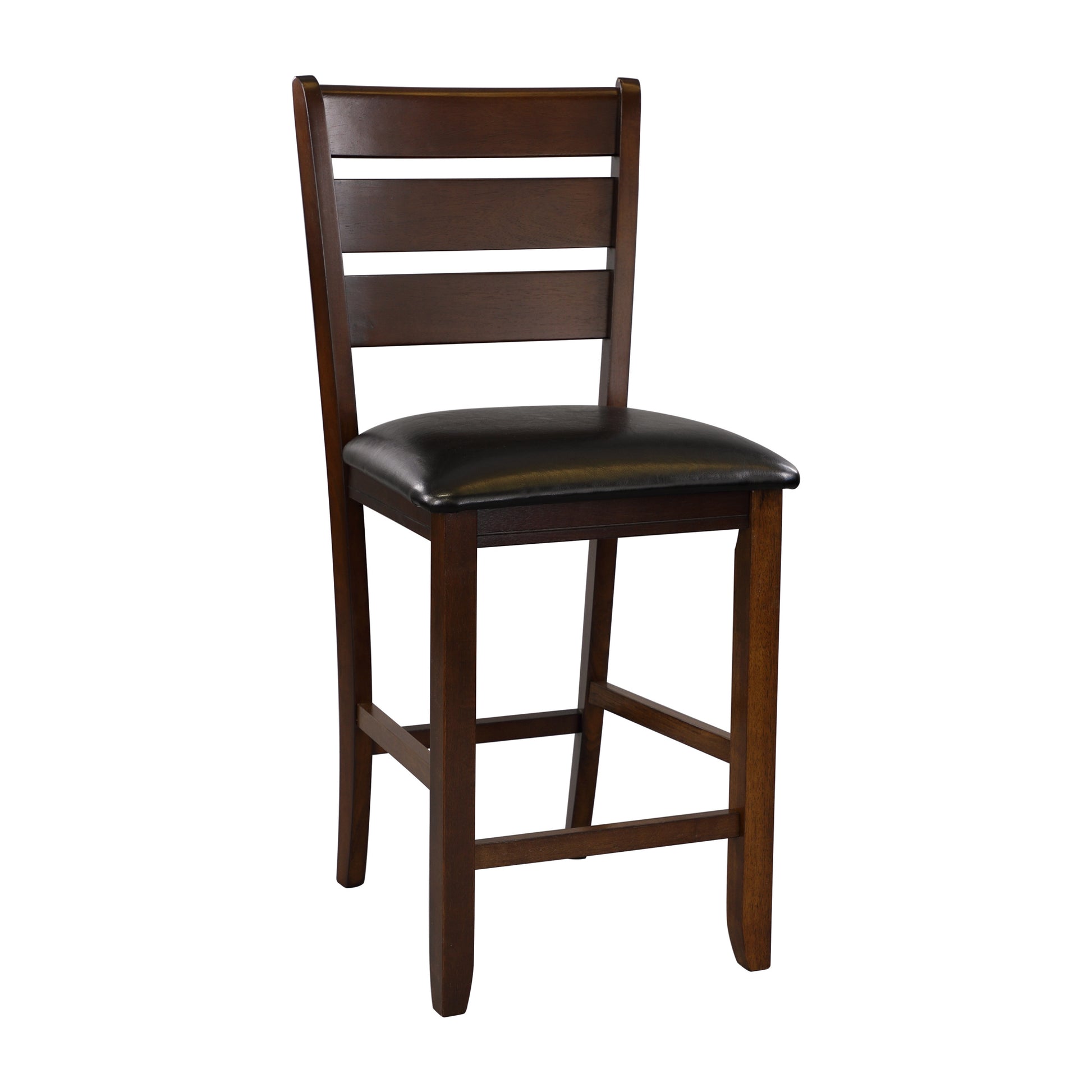 Contemporary Dining 5Pc Set Counter Height Table W Self Storing Extension Leaf And 4X Counter Height Chairs Dark Oak Finish Dining Room Furniture Wood Wood Oak Ladder Back Seats 4 Wood Dining Room Butterfly Leaf Extendable Contemporary Dining Table With
