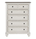 Traditional Design 1Pc Chest Of Drawers Storage Dark Finished Knobs Wooden Bedroom Furniture Antique White Bedroom Wood