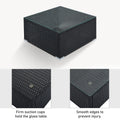 8 Pieces Outdoor Patio Furniture Sets, Garden Conversation Wicker Sofa Set, Single Sofa Combinable, Gray Cushions Black Wicker Yes Gray Wicker