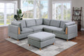 Living Room Furniture Armless Chair Light Grey Dorris Fabric 1Pc Cushion Armless Chair Wooden Legs Light Grey Primary Living Space Contemporary,Modern,Transitional Fabric