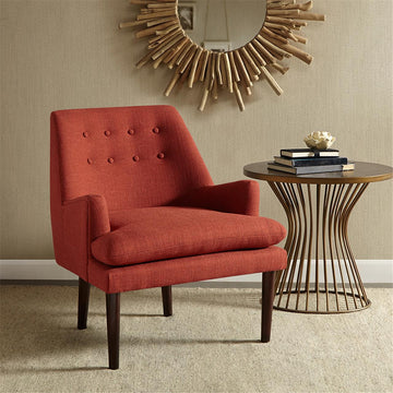 Mid Century Accent Chair Spice Polyester