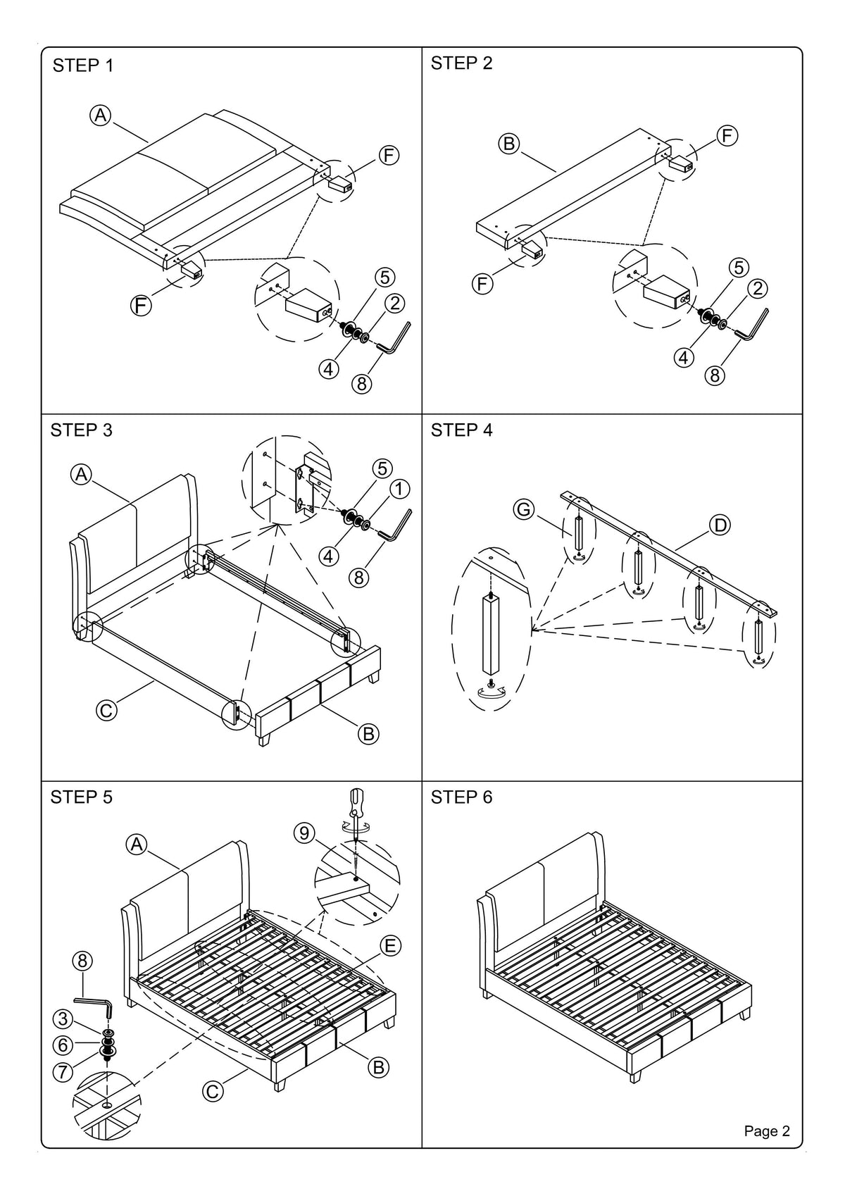 California King Size Bed 1Pc Bed Set Brown Faux Leather Upholstered Two Panel Bed Frame Headboard Bedroom Furniture Box Spring Not Required California King Brown Wood Bedroom Modern Pine Bed Frame Faux Leather Particle Board