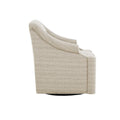 Justin Swivel Glider Chair Tan Solid Wood