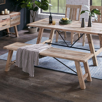 Dining Bench Natural Wood