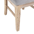 Dining Side Chair Set Of 2Pcs Natural Grey Polyester
