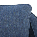 Brianne Swivel Chair Navy Solid Wood