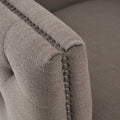 Capstone Swivel Taupe Solid Wood