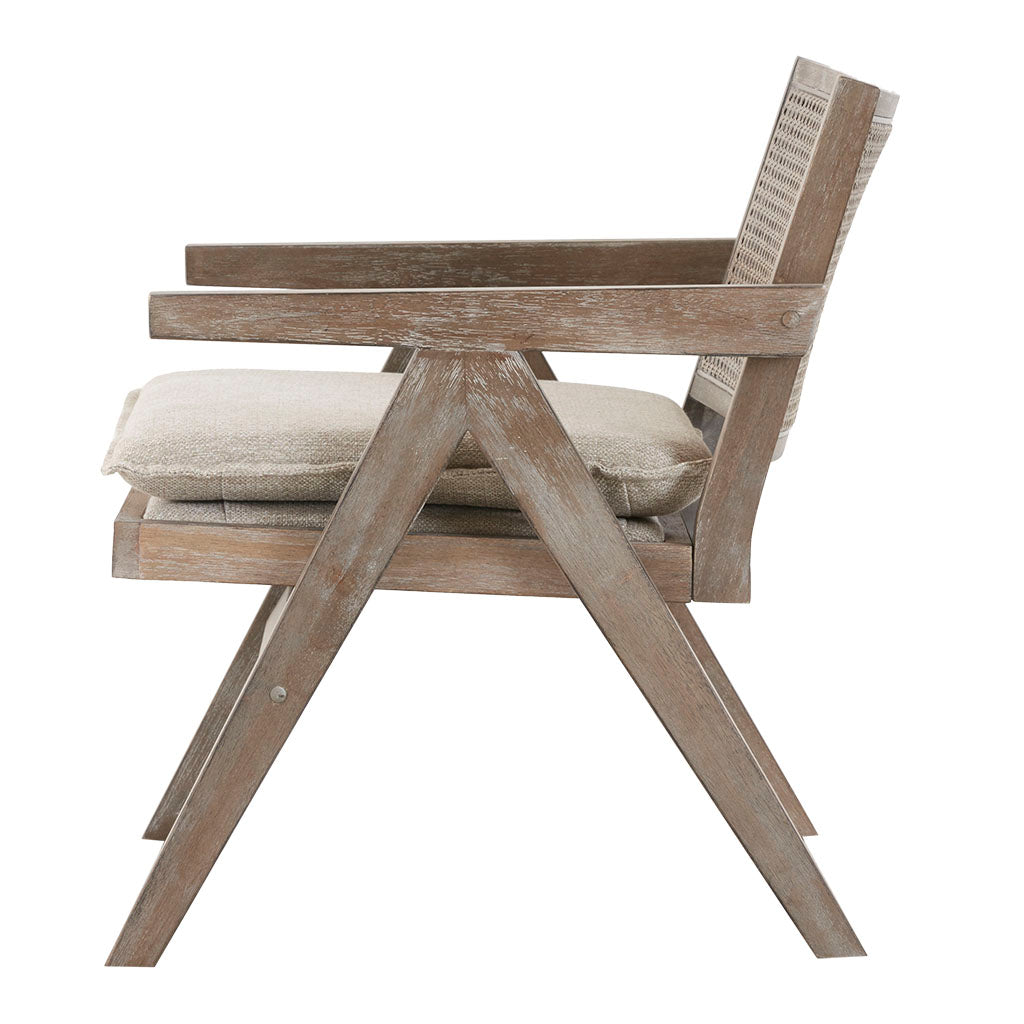 Accent Chair Grey Polyester