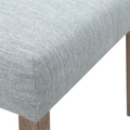 Upholstered Dining Chair Set Of 2 Light Blue Polyester