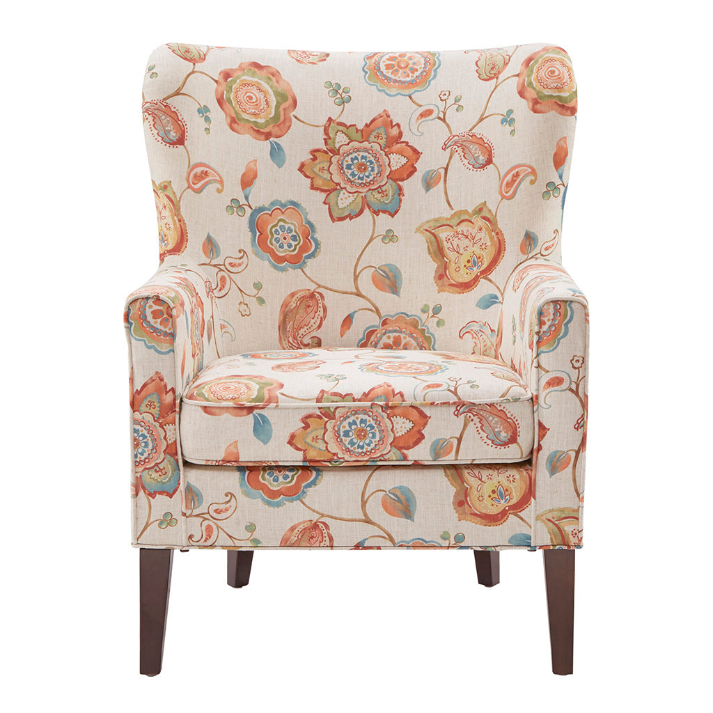 Colette Accent Chair Multicolor Solid Wood