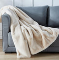 Cassilda Luxury Chinchilla Faux Fur Throw Blanket 50