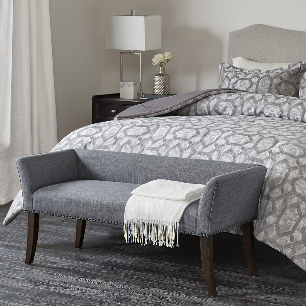 Accent Bench Slate Blue Polyester
