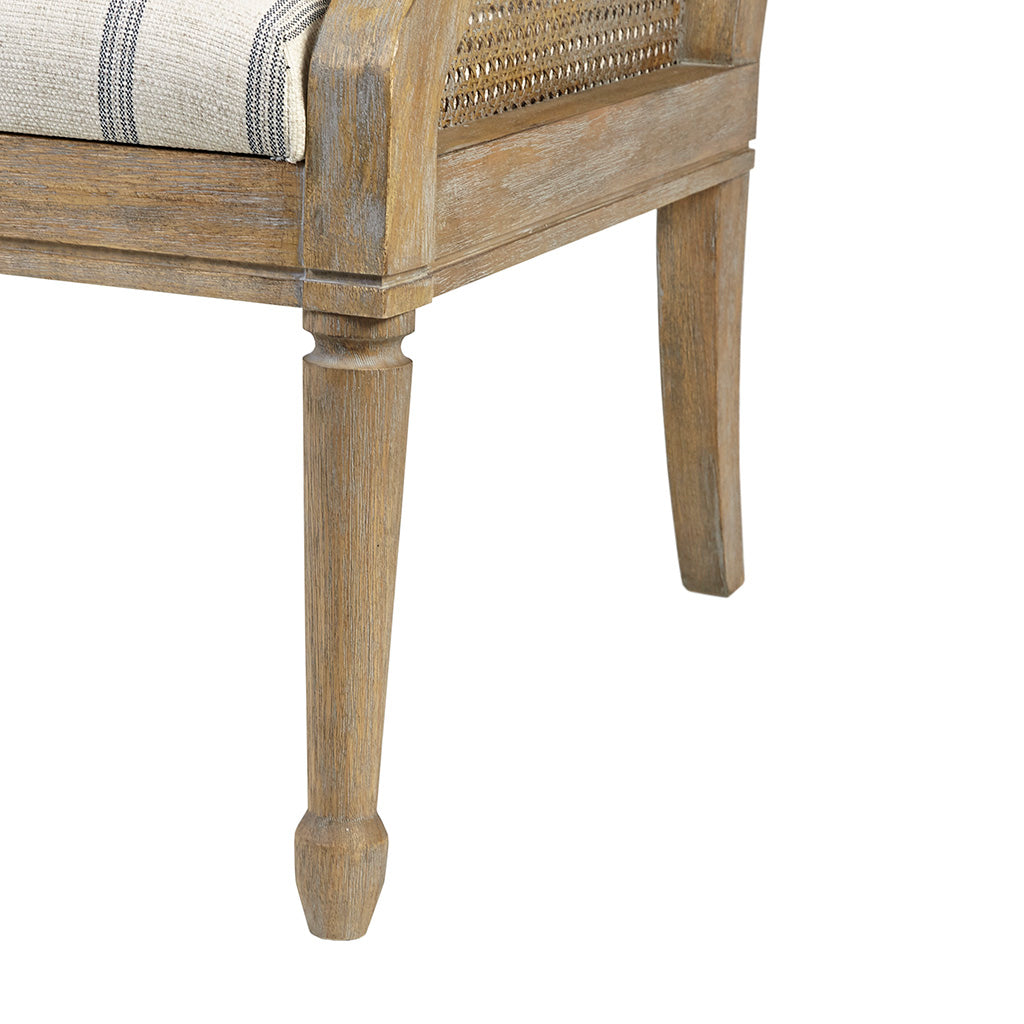 Accent Armchair Beige Polyester