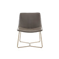 Fallon Accent Chair Brown Gold Polyester