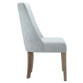 Upholstered Dining Chair Set Of 2 Light Blue Polyester