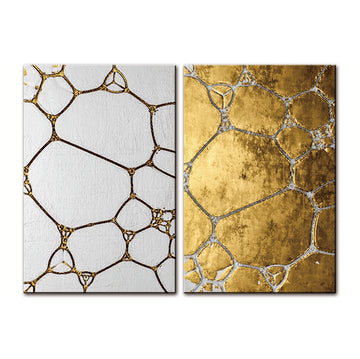 Oppidan Home "Duality" 23.6"H X 35.5"W X2 Multicolor Acrylic