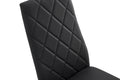 7 Piece Dining Table Set, Dining Table And Chair Black Glass