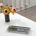 Ambrose Exquisite Three Glass Canister With Tray In Gift Box Black Glass