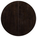 5 Piece Farmhouse Dining Table Set Wood Round Extendable Dining Table And 4 Upholstered Dining Chairs Espresso Espresso Solid Wood