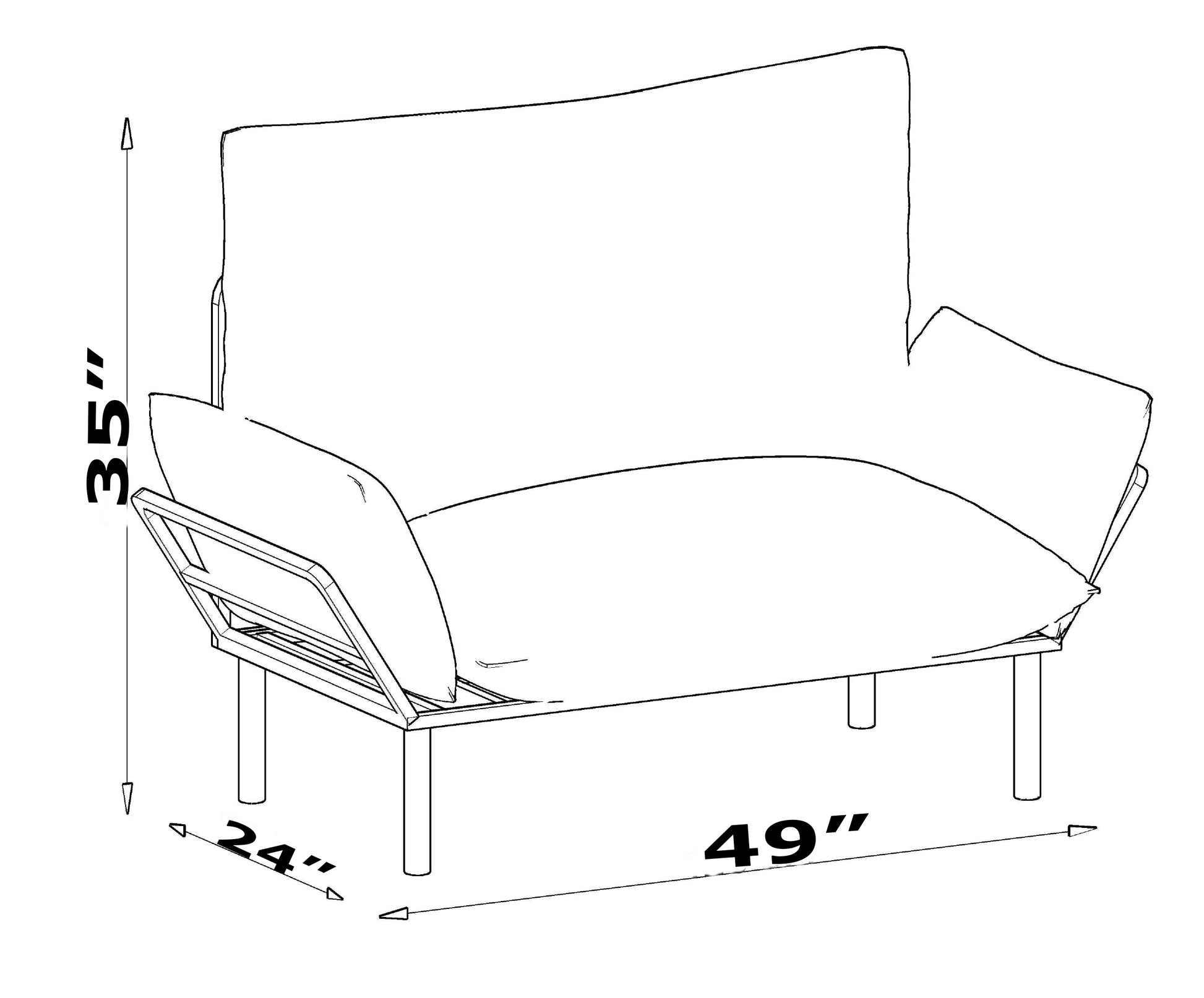 Ada Beautiful Seat, Black Black Foam Solid Wood
