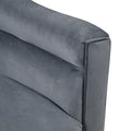 Ryker Swivel Chair Gray Solid Wood