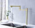 Pot Filler Faucet With Extension Shank Gold Brass