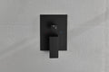 2 Way Outlet Function Solid Brass Shower Diverter Valve Mixer Rough In Shower Handle Valve Kit Replacement Matte Black Brass
