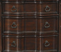Royal Bedroom Cherry Finish Nightstand Of 3 Drawers Ring Pulls Traditional Home Furniture Cherry 3 Drawers Bedroom Traditional Wood