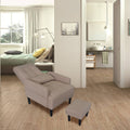 Redde Boo Brown Living Room Sofa Single Chair And Ottoman, Modern Multi Function Fabric Living Room Sofa Lounge Chair Bed And Stool.Soft Leisure Single Chair Adjustable Into 5 Angles With Sofa Bed Gray Modern Foam Fabric