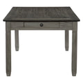 Casual Dining Two Tone Finish Dining Table Of 6 Drawers Rectangular Shape Wooden Furniture Multicolor Dining Room Wood