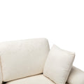 Coolmore U Shape Sectional Sofa With Ottomanreversible Sofa Couch For Living Room,Spacious Furniture,Durable Couch Removable And Machine Washable Cover White Teddy White Foam Velvet 4 Seat