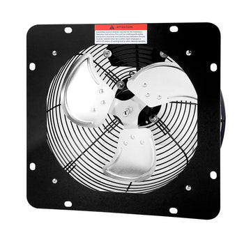 Ipower 12 Inch Exhaust Fan Aluminum, High Speed 1300Rpm, 1 Pack, Silver Black Steel