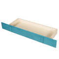 Queen Size Storage Bed Velvet Upholstered Platform Bed With Wingback Headboard And A Big Drawer Blue Blue Upholstered
