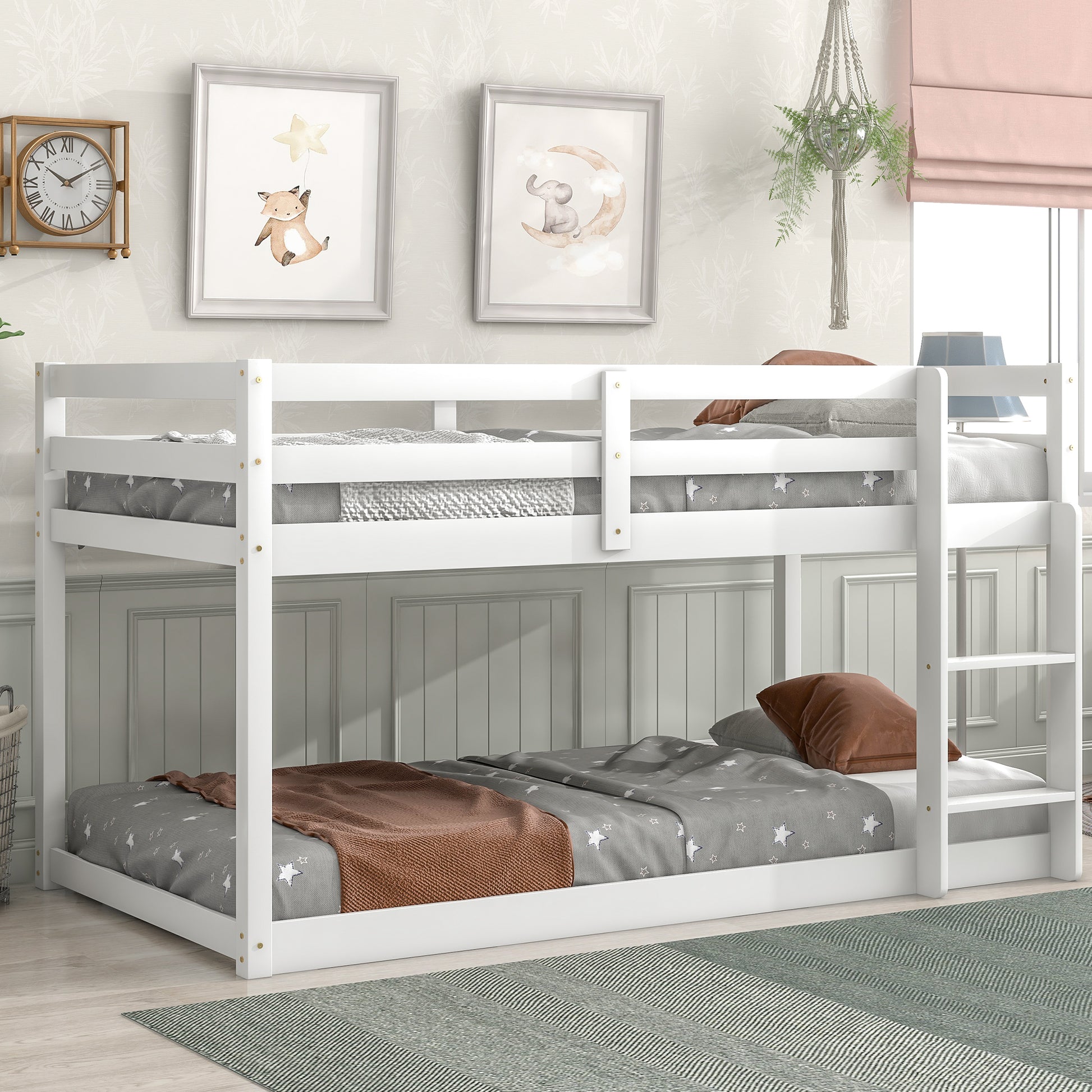 Loft Twin Bedwhite Sku:W504P179438 Twin White Pine