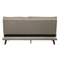 Casual Living Room 1Pc Elegant Lounger Brown Textured Fabric Upholstered Sleeper Sofa Versatile Placement Furniture Brown Primary Living Space Solid Wood 2 Seat