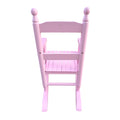 Children'S Rocking Light Pink Chair Indoor Or Outdoor Suitable For Kids Durable Light Pink Solid Wood
