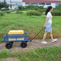 Tools Cart Wagon Cart Garden Cart Trucks Make It Easier To Transport Firewood Black Metal
