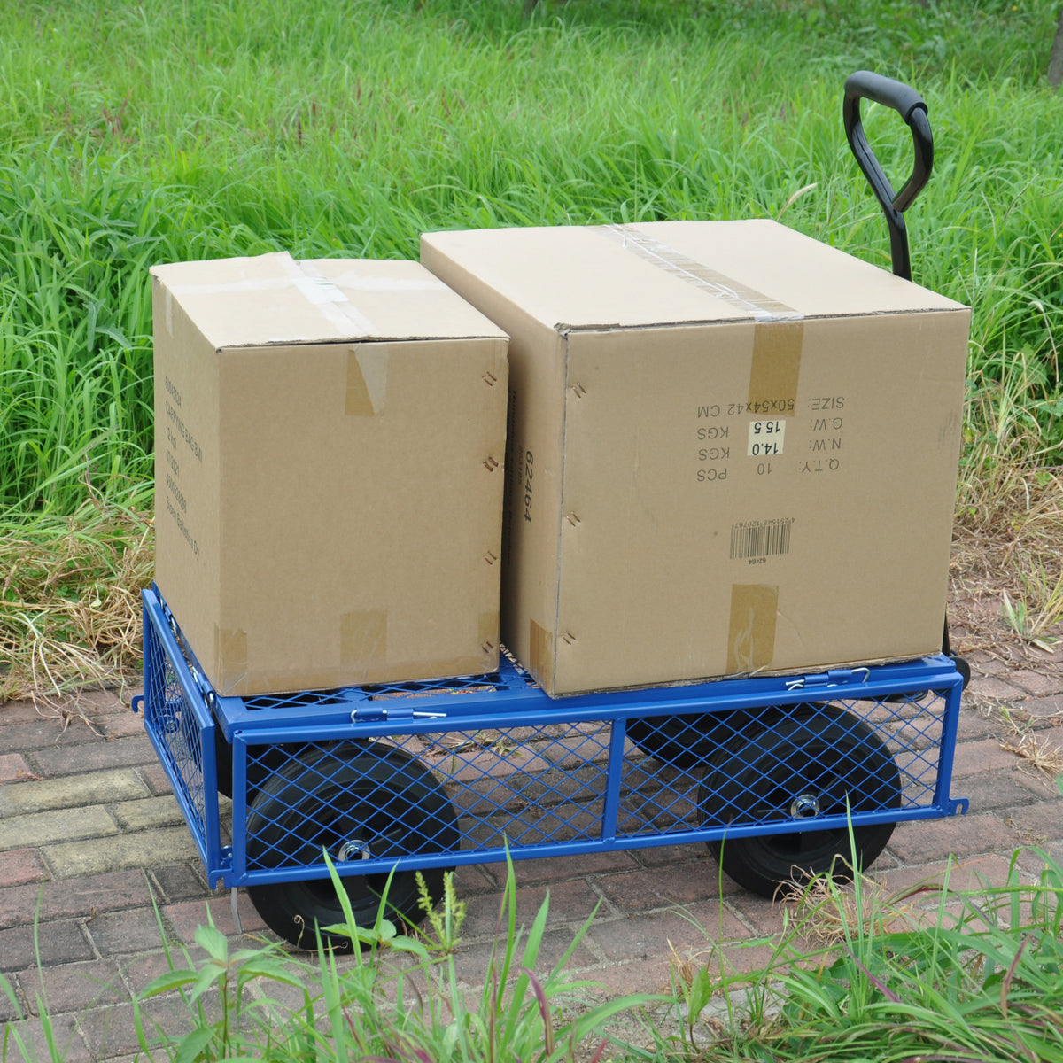 Tools Cart Wagon Cart Garden Cart Trucks Make It Easier To Transport Firewood Black Metal