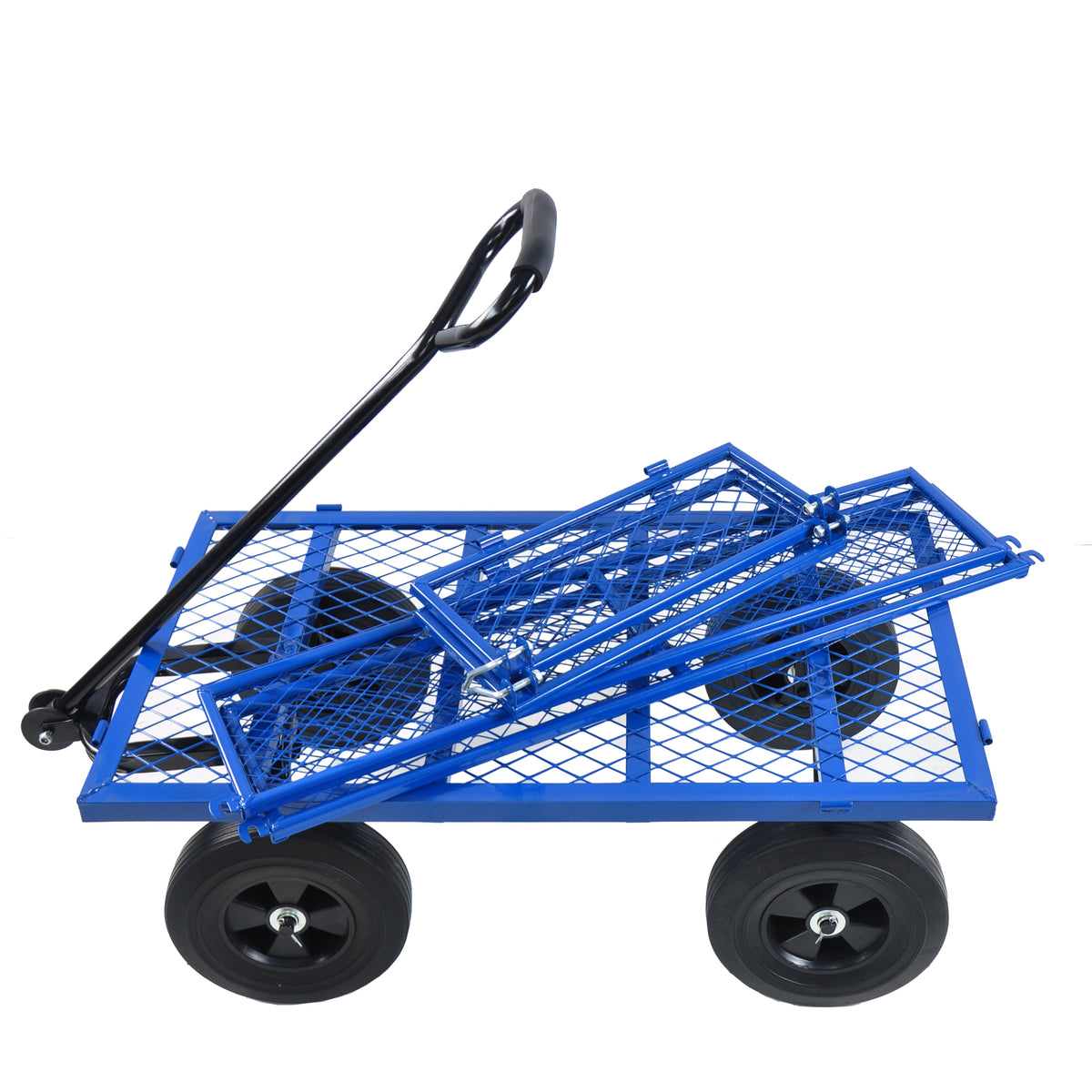 Tools Cart Wagon Cart Garden Cart Trucks Make It Easier To Transport Firewood Black Metal