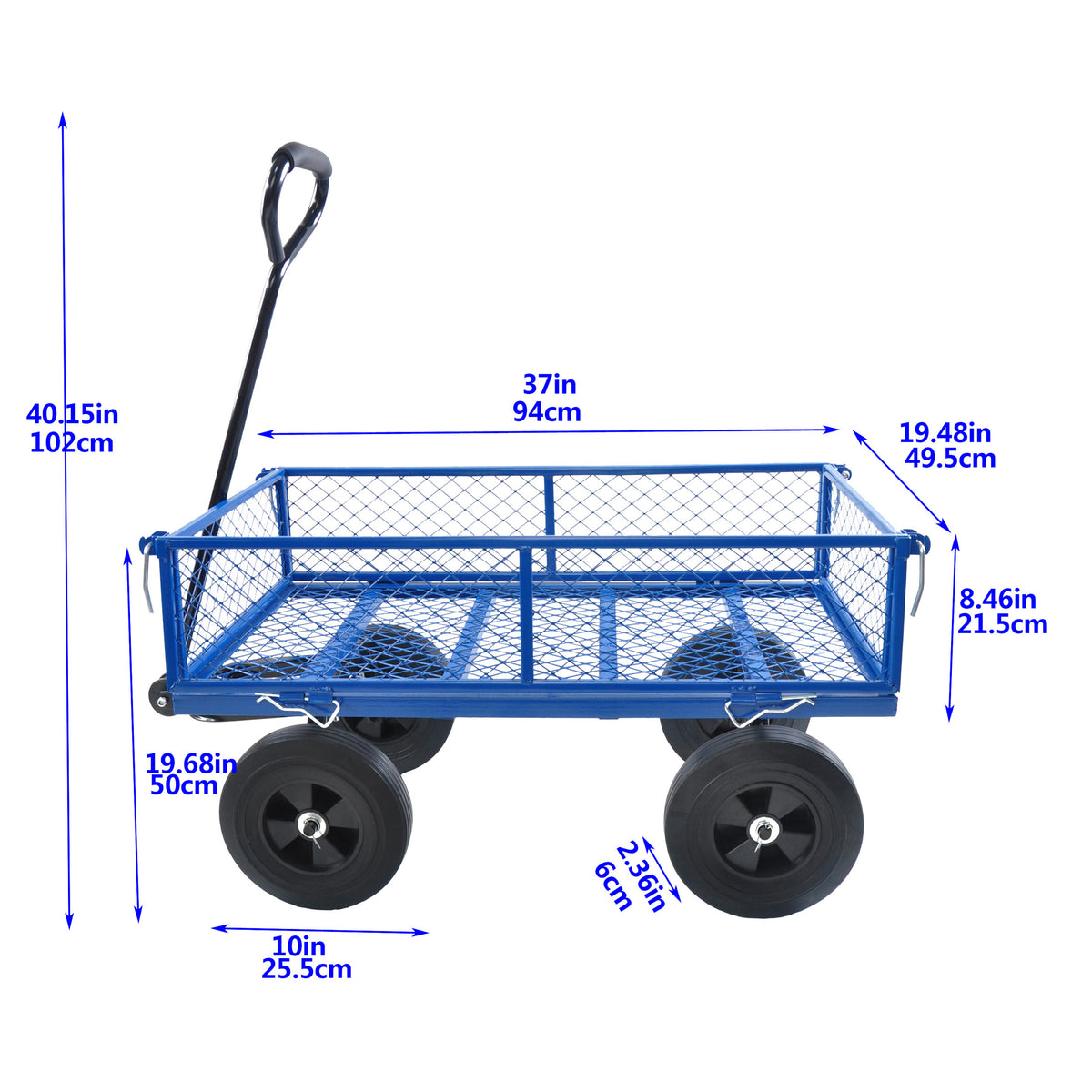 Tools Cart Wagon Cart Garden Cart Trucks Make It Easier To Transport Firewood Black Metal