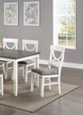 Dining Room Furniture White 6Pc Dining Set Table 4 Side Chairs And A Bench Rubberwood Mdf White White Dining Room Classic,Modern Dining Chairs Rubberwood Rubber Wood